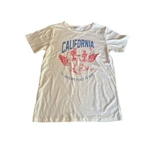 California An Awesome Place to Ride Cream T Shirt Size X Large